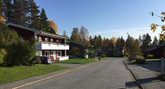 Bostadsområde i Lycksele