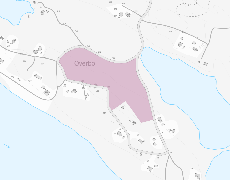 Karta över planområde