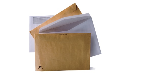 Kuvert är inte förpackningar eller papper