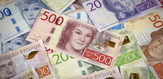 Bild på Sveriges nya sedlar