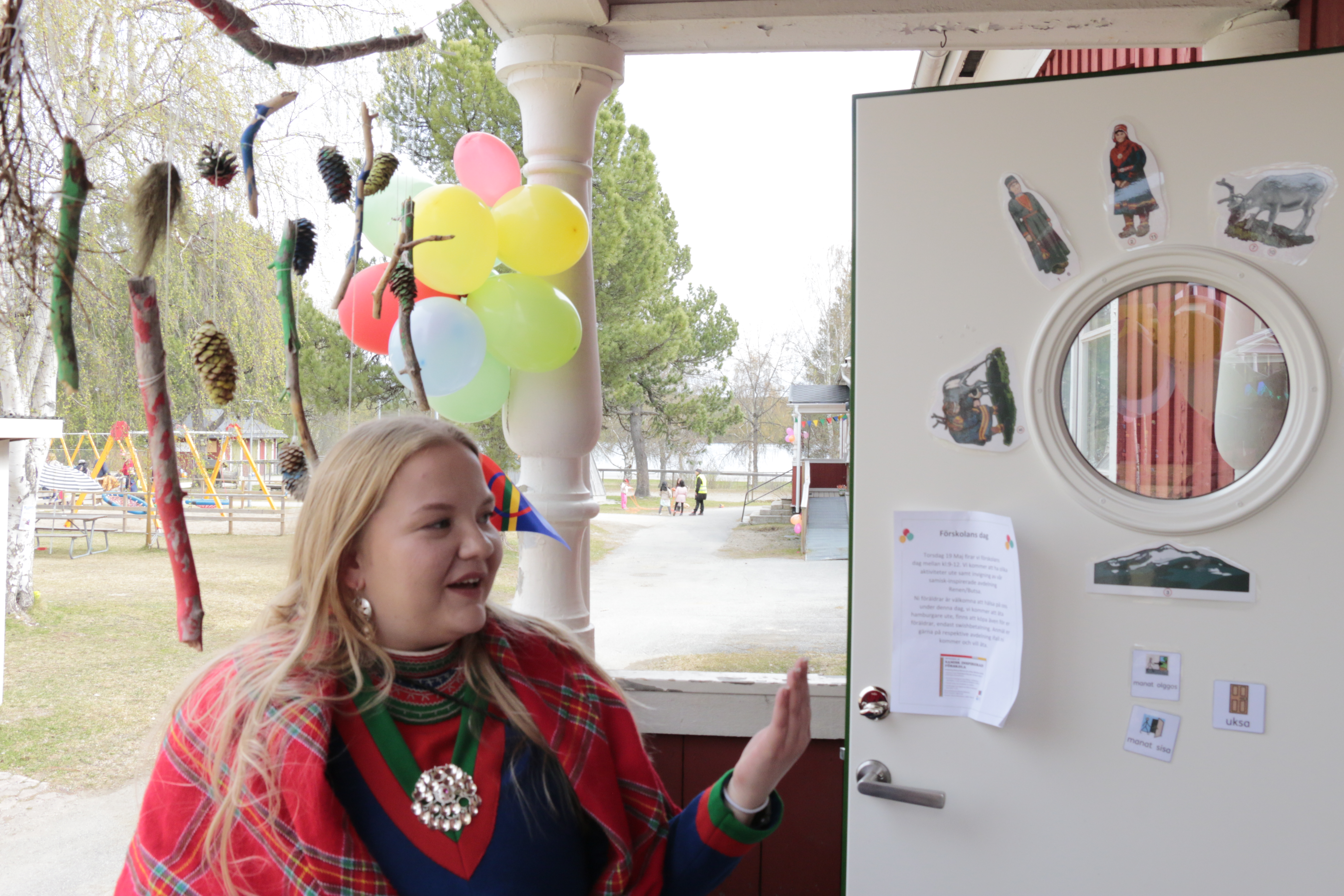 Ella Marja samisk personal på förskolan renen