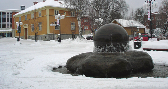 Rullande stenen på torget