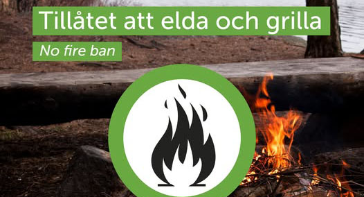 bild på att eldningsförbud hävs