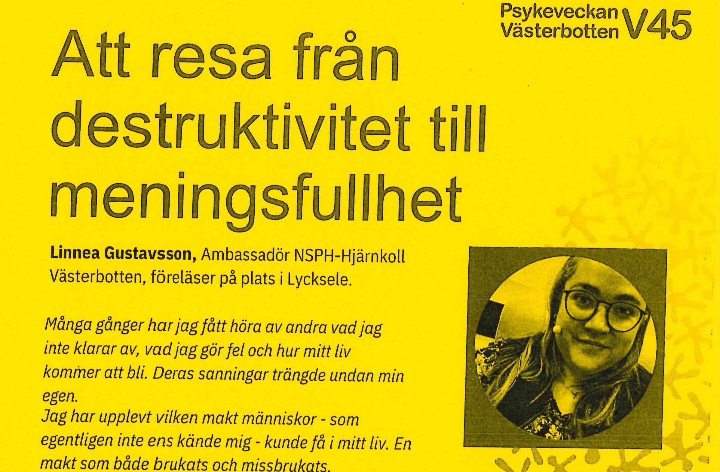 Bild på del av affisch