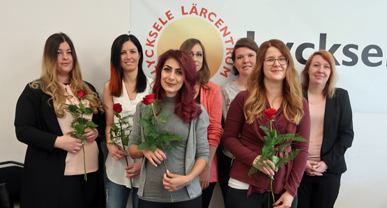 Studenter vid Lycksele Lärcentrum