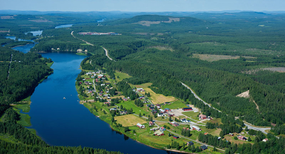 Flygfoto Vindelälven