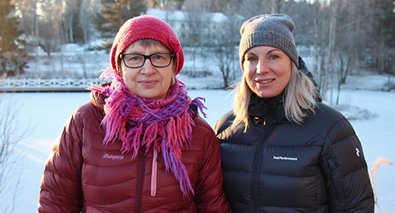 Helena Lindblom och Camilla Persson vid HR-enheten