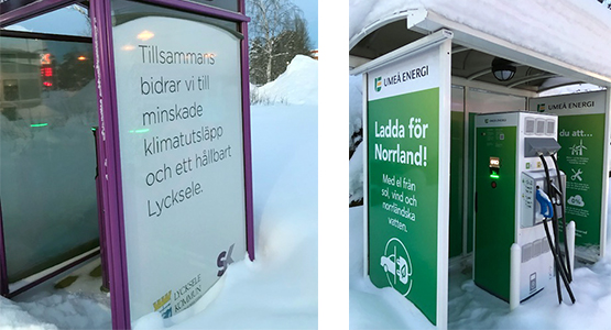 Laddstationer i Lycksele