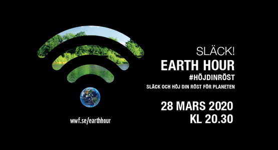 Bild på kampanjbild för earth hour