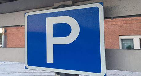 Bild på skylt parkering
