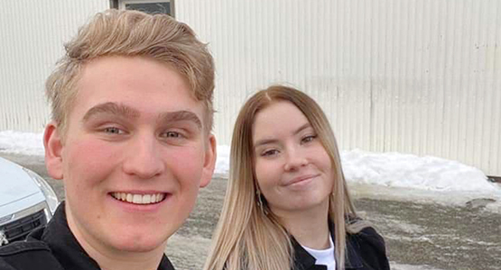 Bild på Thilde Lyckosam och Viktor Wiig.