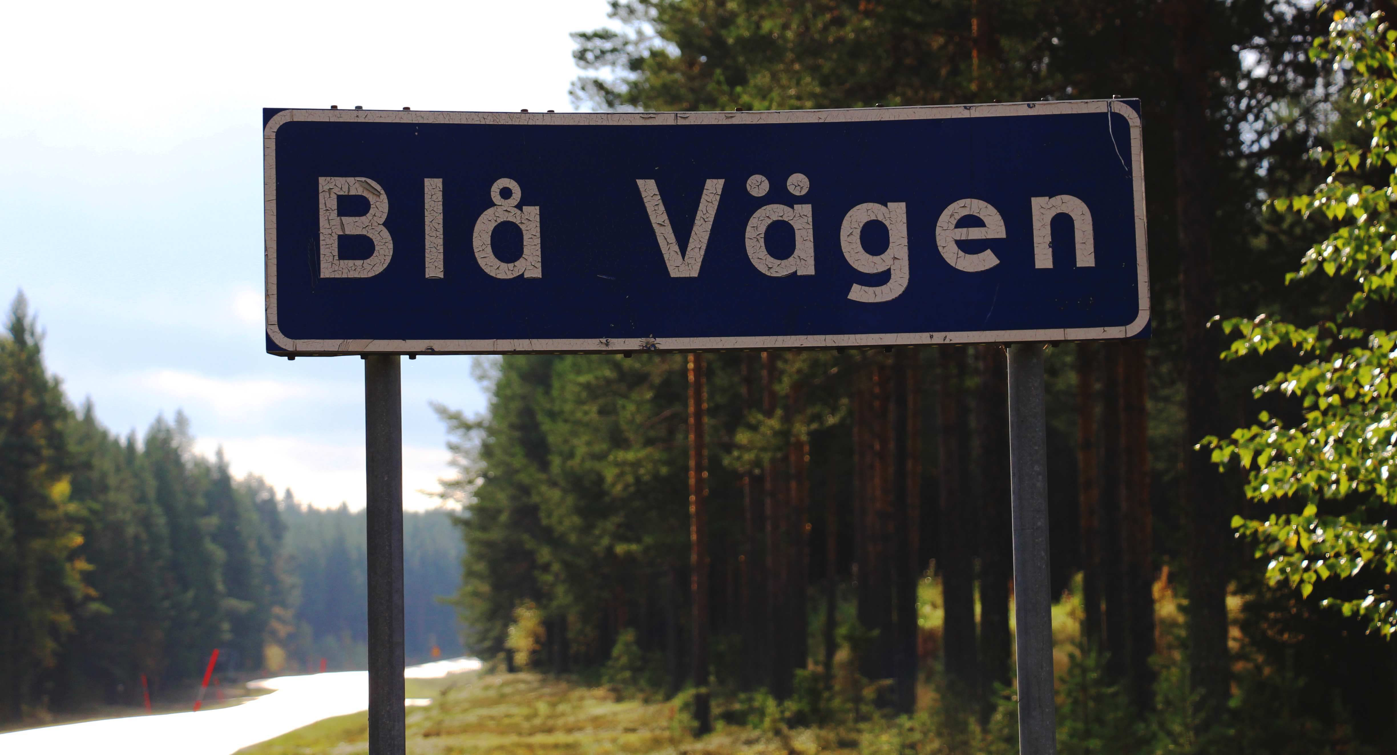 Bild på skylt Blå vägen