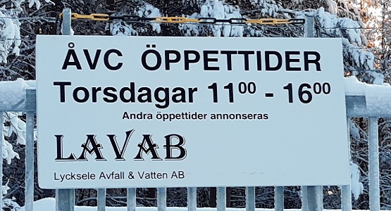 Skylt Kristineberg ÅVC