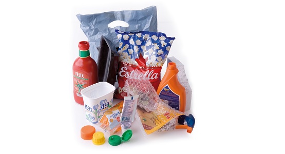 Foto av plastförpackningar