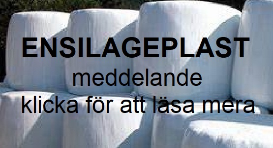 Meddelande angående ensilageplast