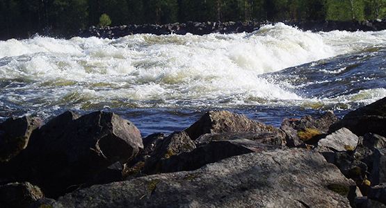 Bild på Vindelälven Mårdseleforsen