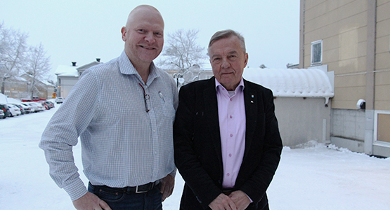 Bild på Roland Sjögren (KD) och Christer Rönnlund (M). 